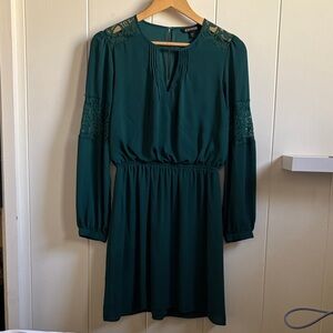 Express Teal Long Sleeve Dress